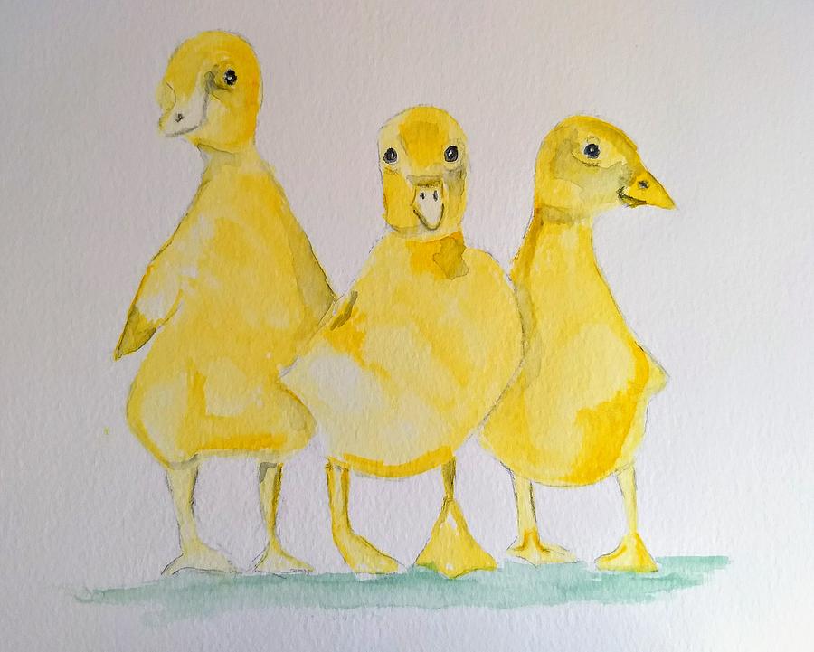 Duck Painting - The Happy Wanderers by Paul Blackmore