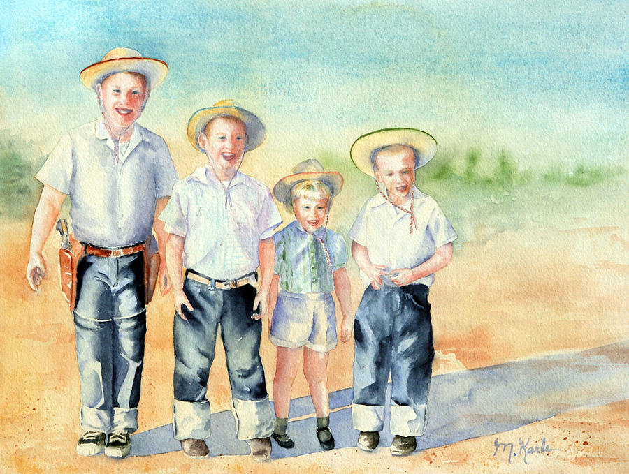 The Happy Wranglers Painting by Marsha Karle