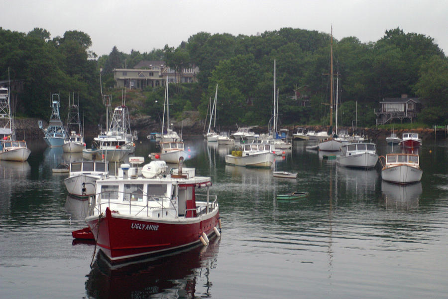 The Harbor at Perkins Cove Ogunquit  ME Painting by Imagery-at- Work