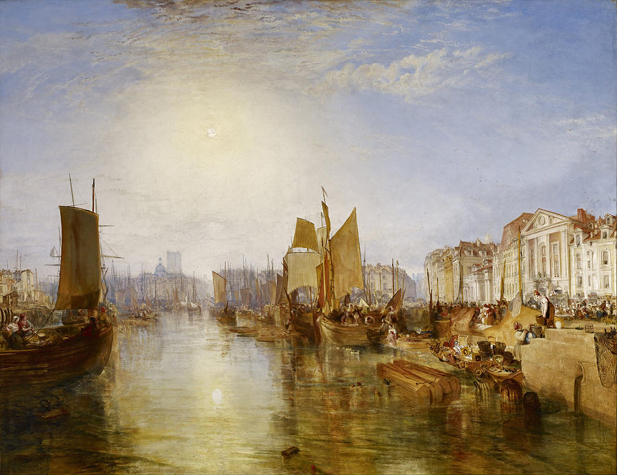 Joseph Mallord William Turner Painting - The Harbor of Dieppe by Joseph Mallord William Turner