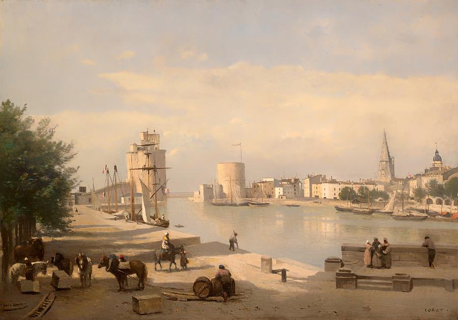 Vintage Painting - The Harbor of La Rochelle by Mountain Dreams
