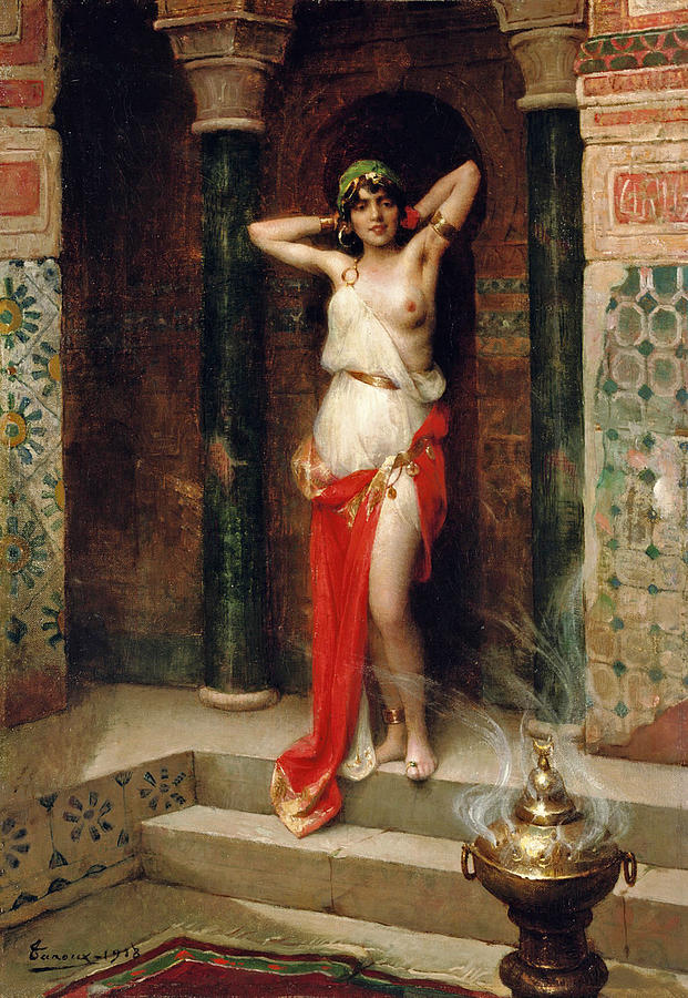 The Harem Beauty Painting by Henri Adrien Tanoux