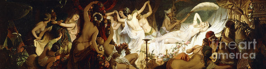 The Harem Painting by Hans Makart