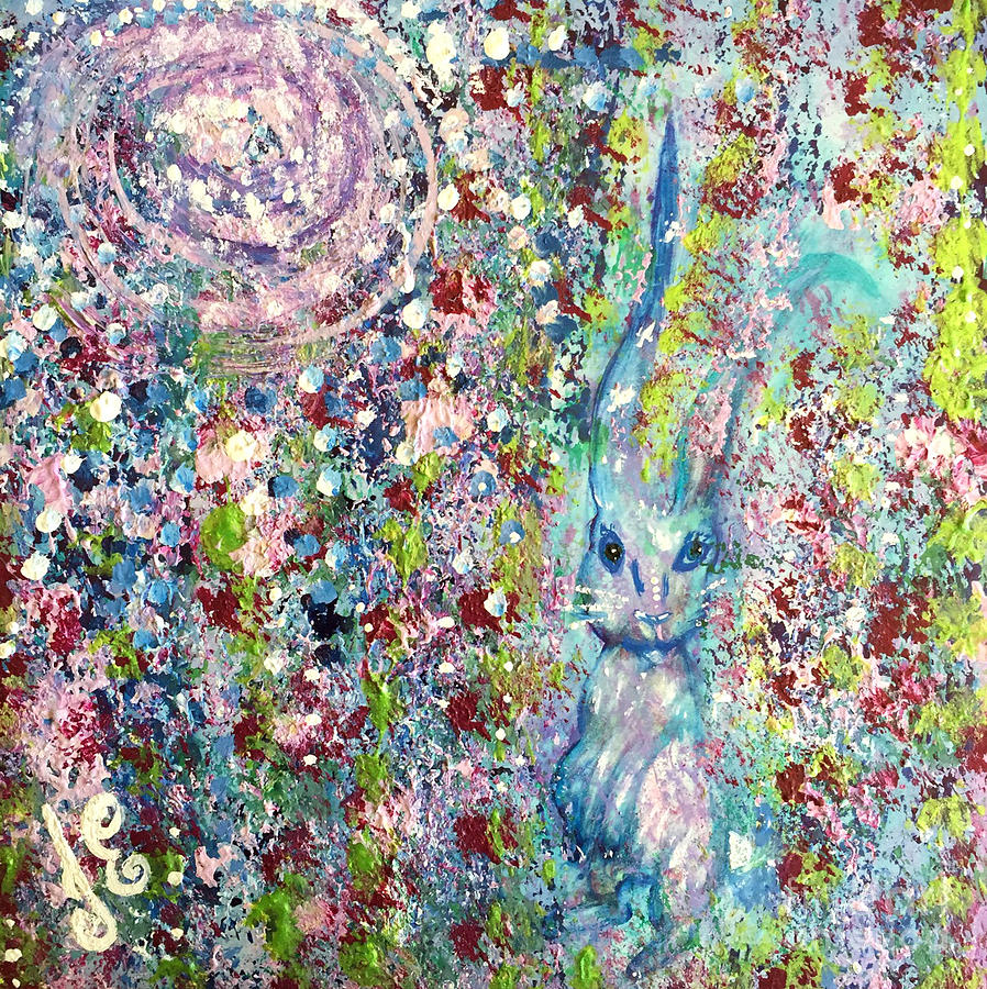 The Hares Meadow Painting by Julie Engelhardt