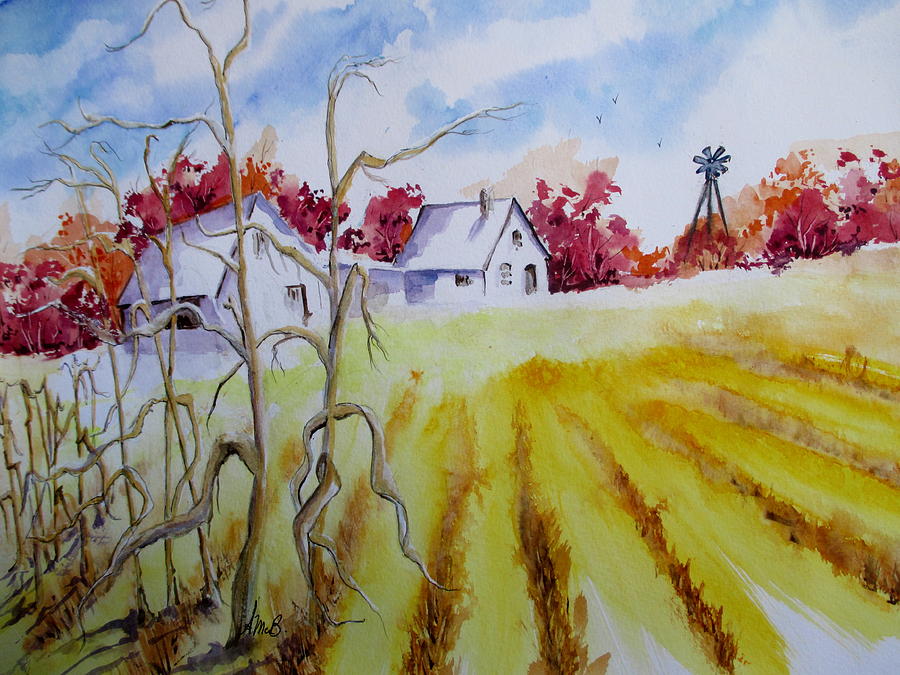 The Harvest Is In Painting by April McCarthy-Braca
