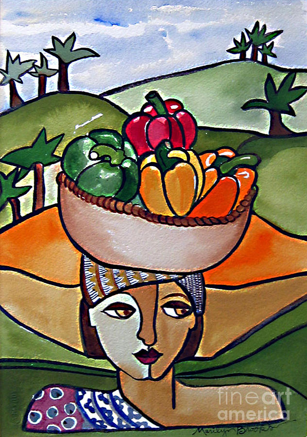 The Harvest Painting by Marilyn Brooks