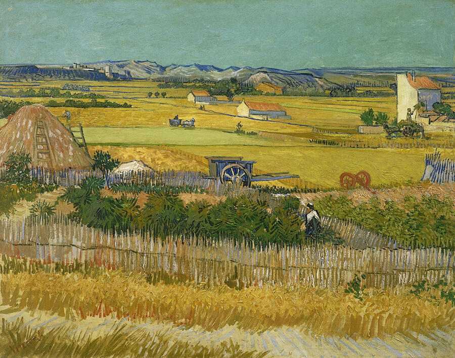 The Harvest, from 1888 Painting by Vincent van Gogh