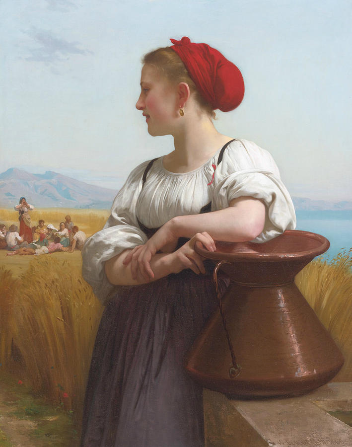 The Harvester Painting by William-Adolphe Bouguereau