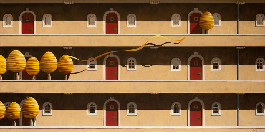 Architecture Painting - The Hasty One by Patricia Van Lubeck Architecture Painting - The Hasty One by Patricia Van Lubeck