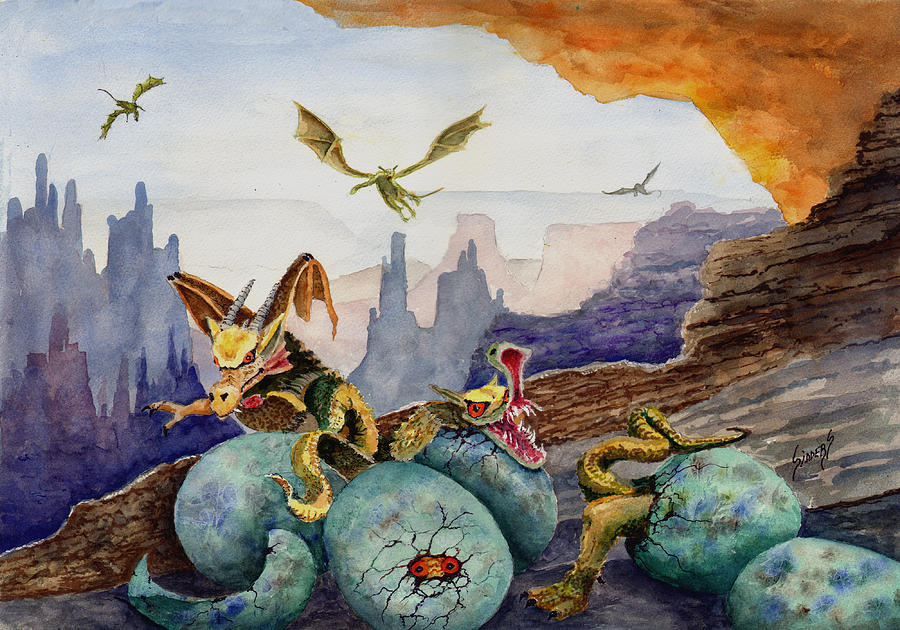 The Hatchlings Painting by Sam Sidders