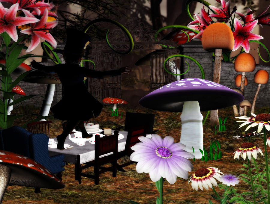 The Hatter Tea Digital Art by Lisa Roy The Hatter Tea Digital Art by Lisa Roy