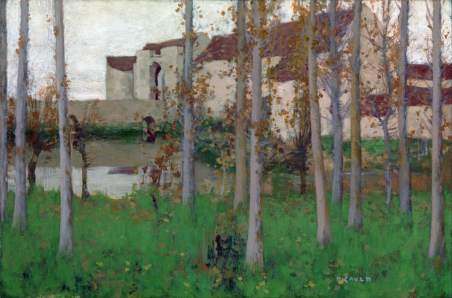 David Gauld Painting - The Haunted Chateau Grez-sur-Loing by David Gauld
