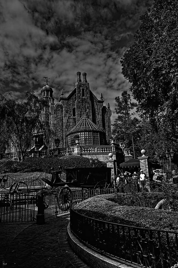 Disney Photograph - The Haunted Mansion HDR by Jason Blalock