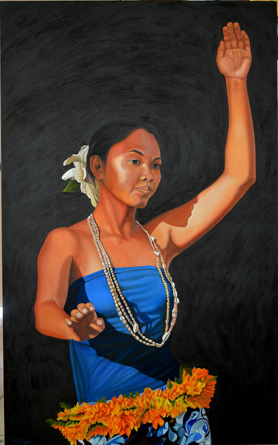 The Hawaiian Princess Painting by Thu Nguyen