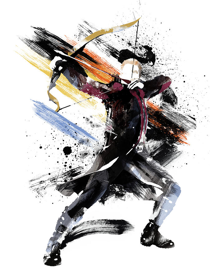 Hawkeye Painting - The Hawkeye by Unique Drawing