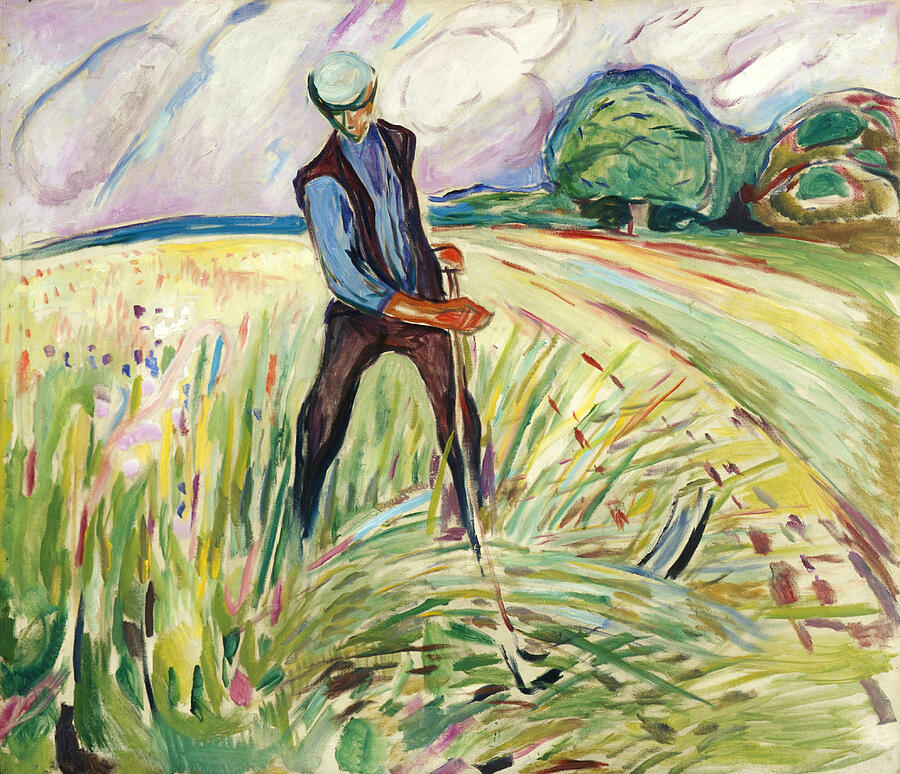 The Haymaker, from 1917 Painting by Edvard Munch