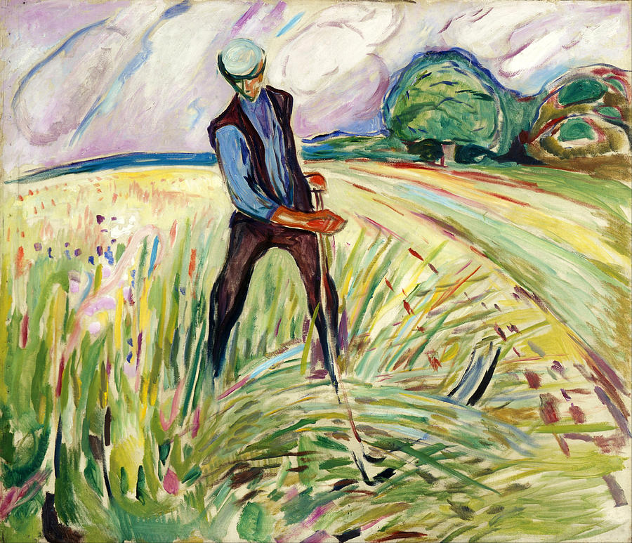 The Haymaker Painting by Edvard Munch