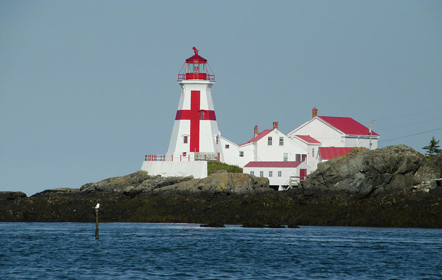 The Head Harbour Light Photograph by Janice Adomeit