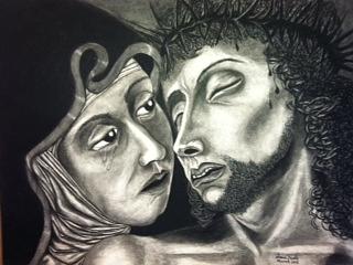 The Head of BVM and Jesus Christ by Alma Bella Solis The Head of BVM and Jesus Christ by Alma Bella Solis