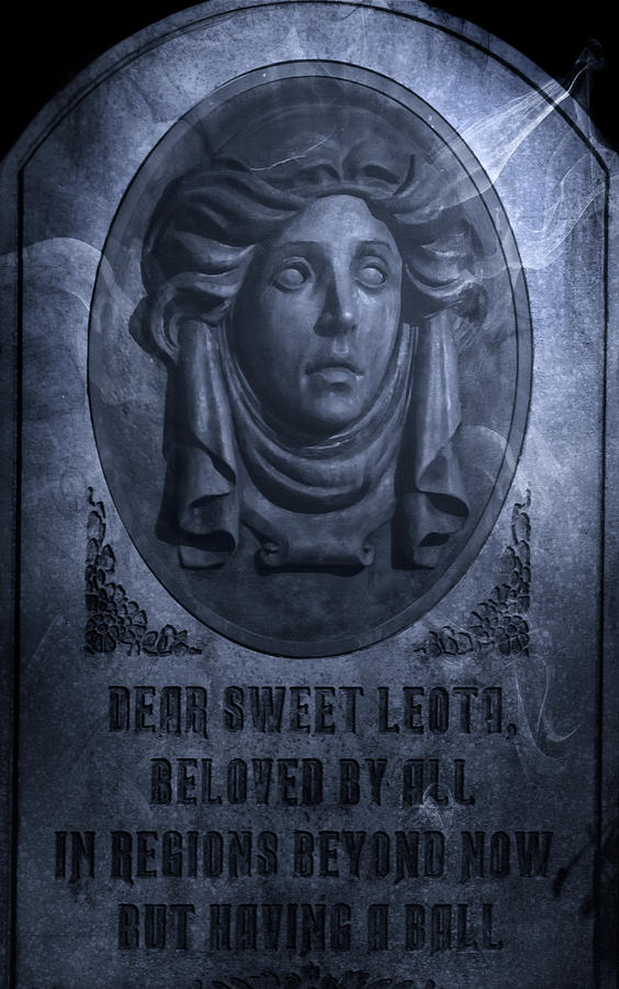 The Headstone of Madame Leota Photograph by Mark Andrew Thomas