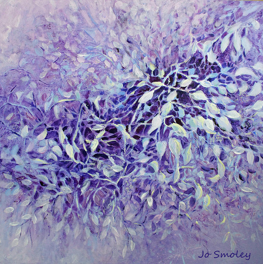 The Healing Power of Amethyst Painting by Jo Smoley