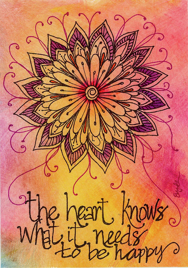 Watercolor Painting - The Heart Knows by Sherri Snyder