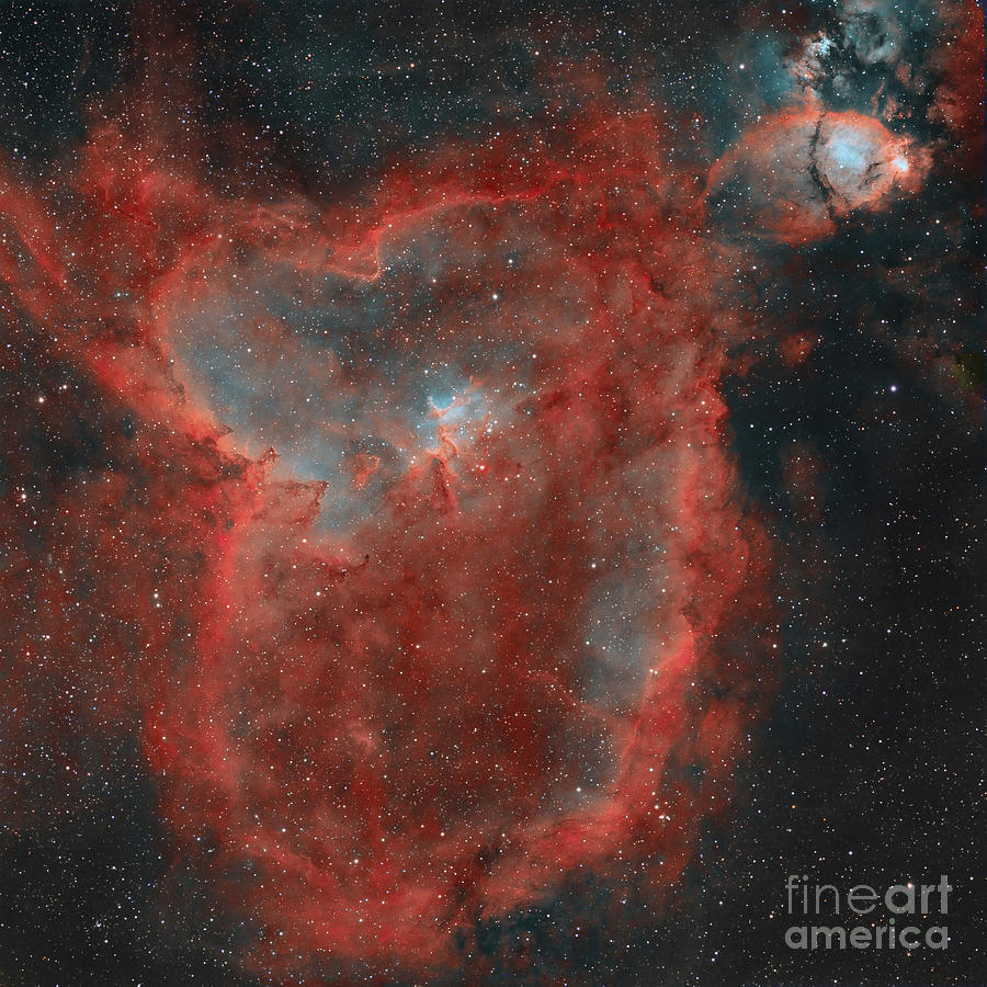 Space Photograph - The Heart Nebula by Rolf Geissinger