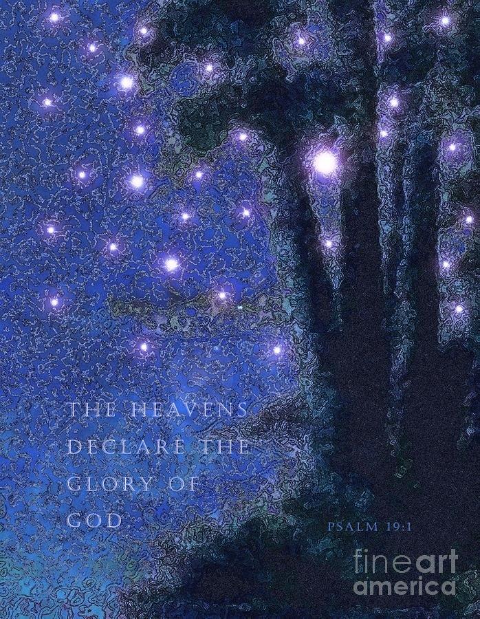 The Heavens Declare Gods Glory Painting by Hazel Holland