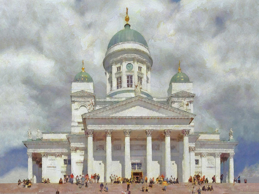 The Helsinki Cathedral Digital Art by Digital Photographic Arts