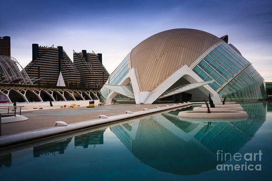 The Hemisferic in Valencia spain  Photograph by Peter Noyce