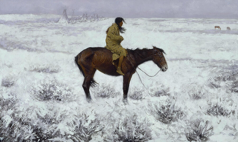 The Herd Boy #5 Painting by Frederic Remington