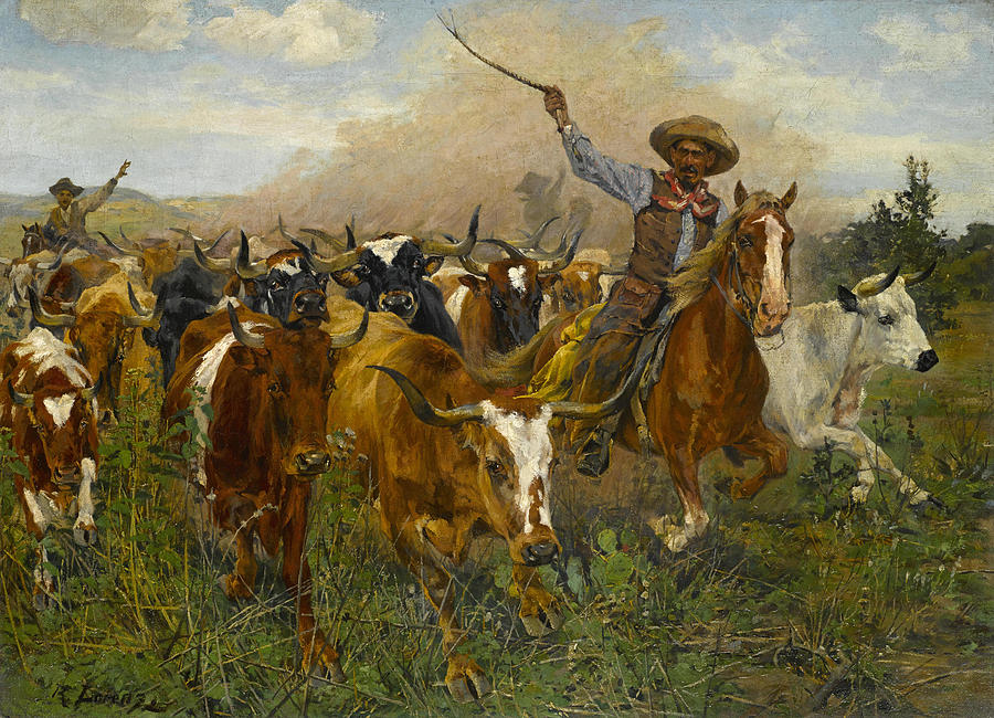 The Herders Painting by Richard Lorenz - Fine Art America