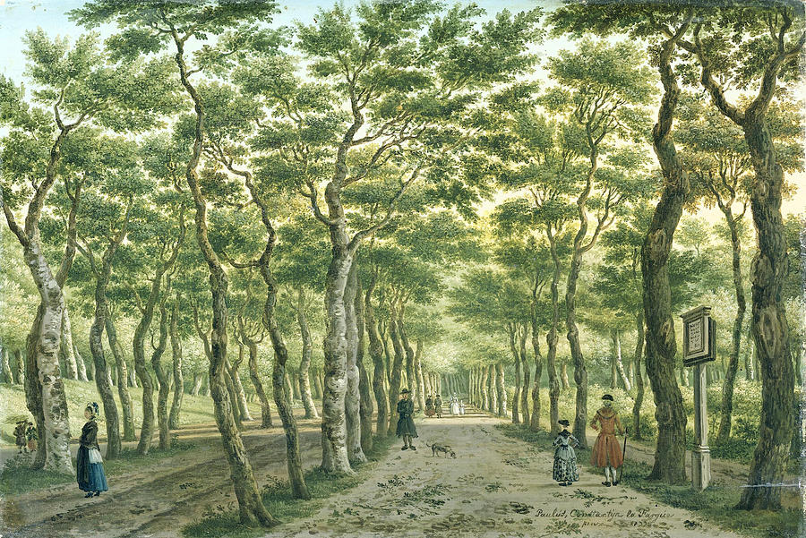 The Herepad in the Haagse Bos Painting by Paulus Constantijn La Fargue