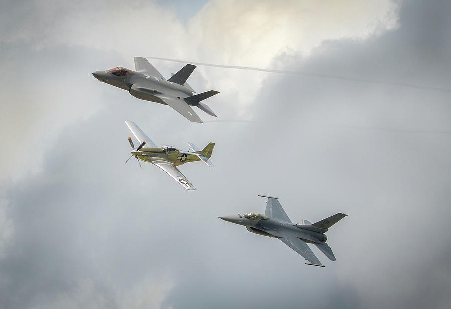 The Heritage Flight Photograph by Brian Caldwell