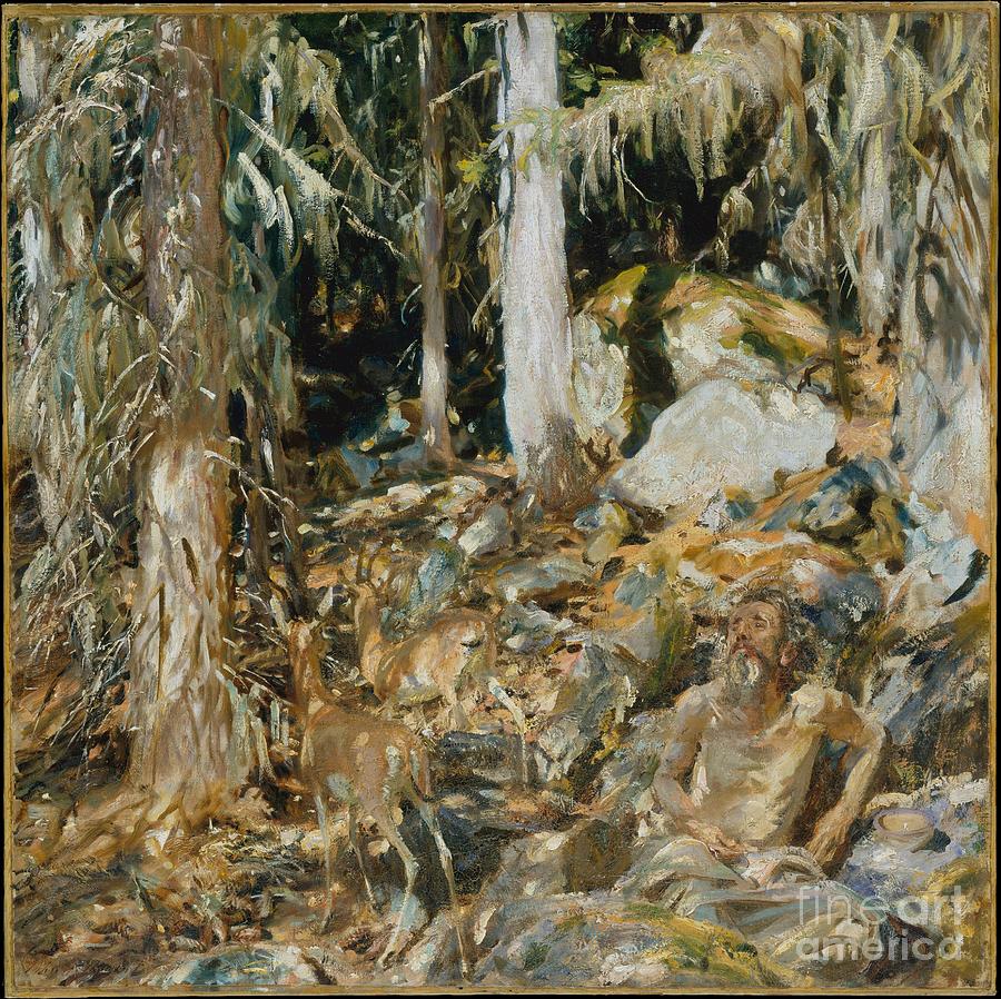 John Singer Sargent Painting - The Hermit by Celestial Images