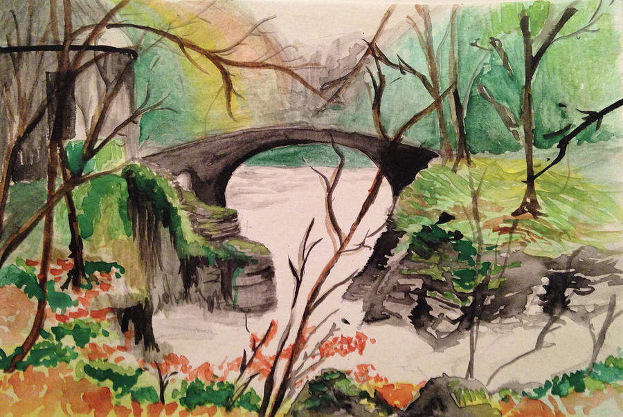 Nature Painting - The Hermitage by Christine Marie Rose