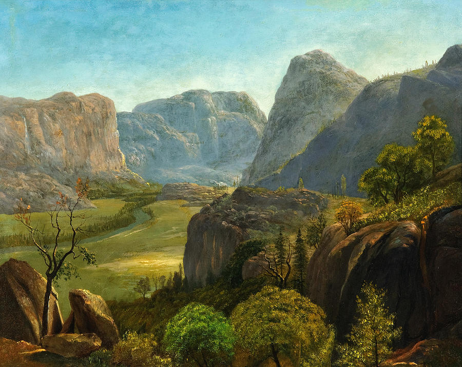 Albert Bierstadt  Painting - The Hetch Hetchy Valley by Celestial Images
