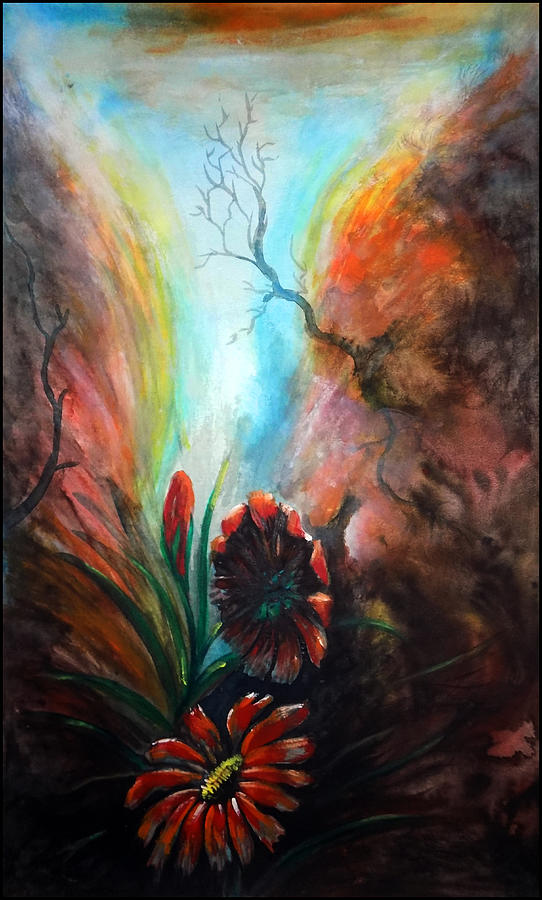 Flower Painting - The Hidden Flowers by Asp Arts