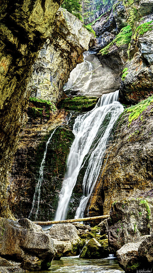 Nature Photograph - The Hidden Mountain Waterfall by Weston Westmoreland