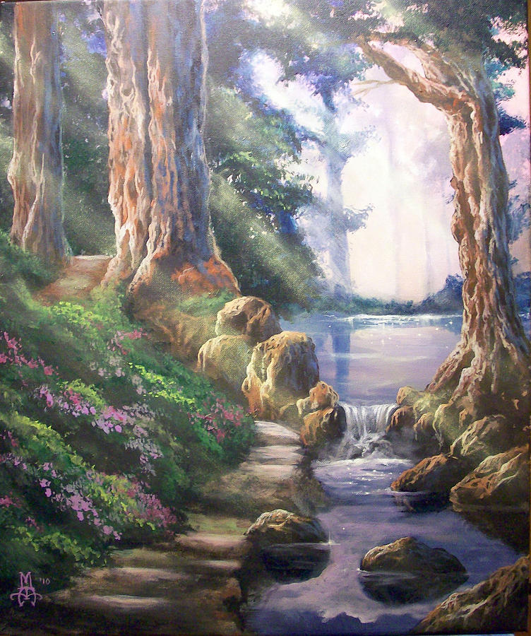 The Hidden Path Painting by Marco Aguilar - Fine Art America