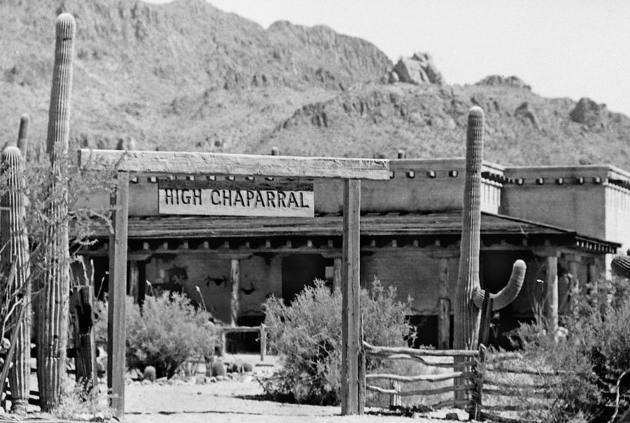 The High Chaparral set with sign Old Tucson Arizona 1969-2016 Photograph by David Lee Guss