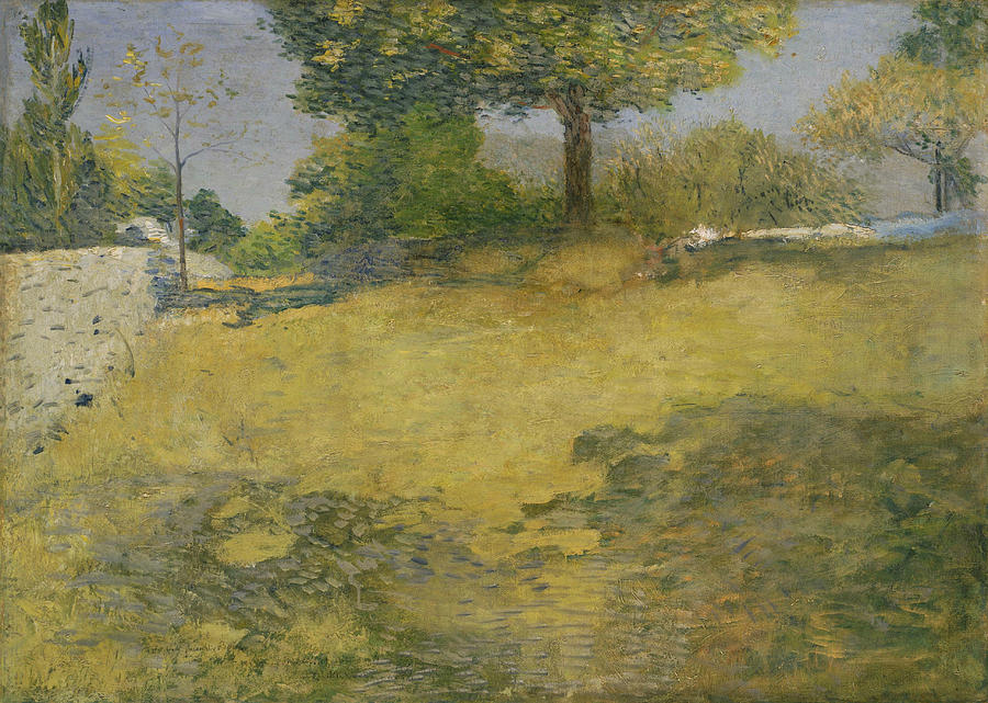 The High Pasture Painting by Julian Alden Weir