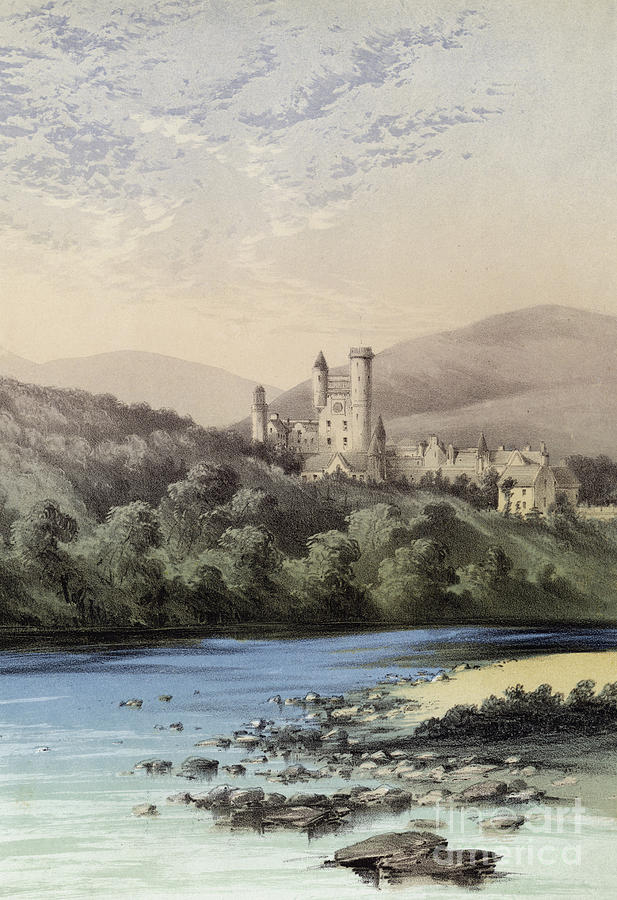 The Highland Home, Balmoral Castle Painting by English School - Fine ...