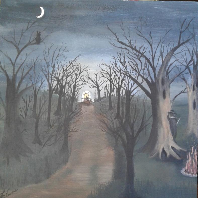Tree Painting - The Highwayman #1 by Lori Lafevers