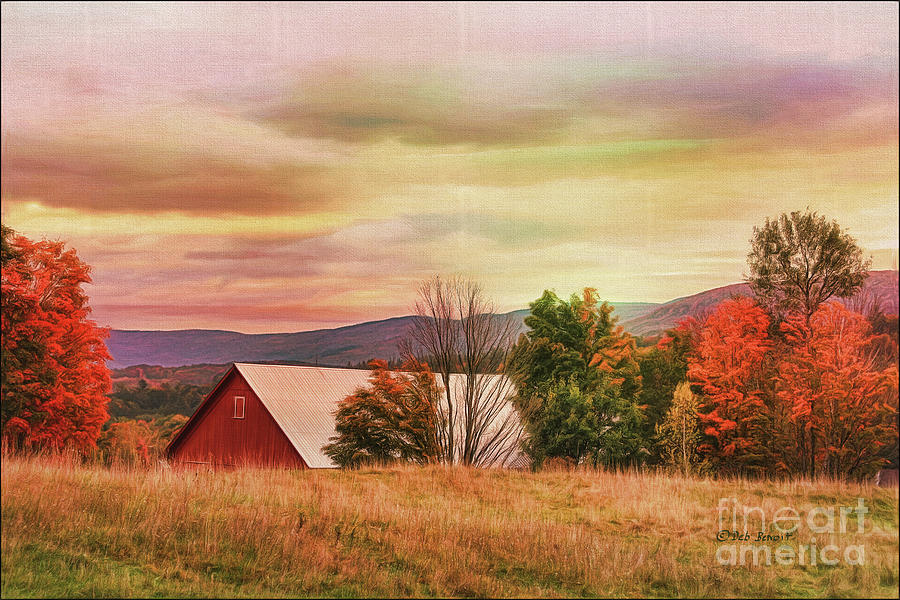 The Hills of Vermont Painting by Deborah Benoit