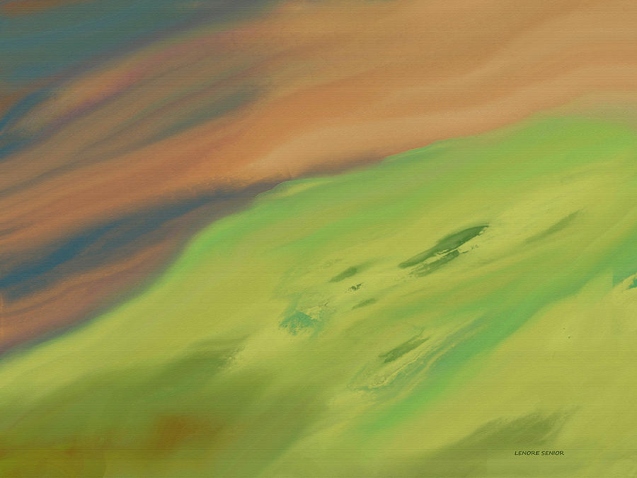 Abstract Painting - The Hillside by Lenore Senior