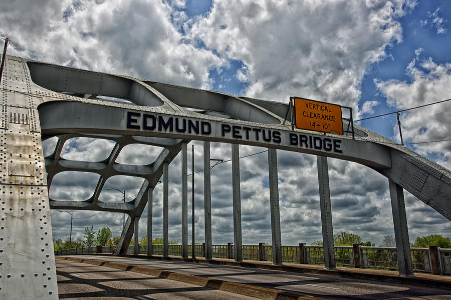 Architecture Photograph - The Historic Edmund Pettus Bridge - Selma Alabama by Mountain Dreams