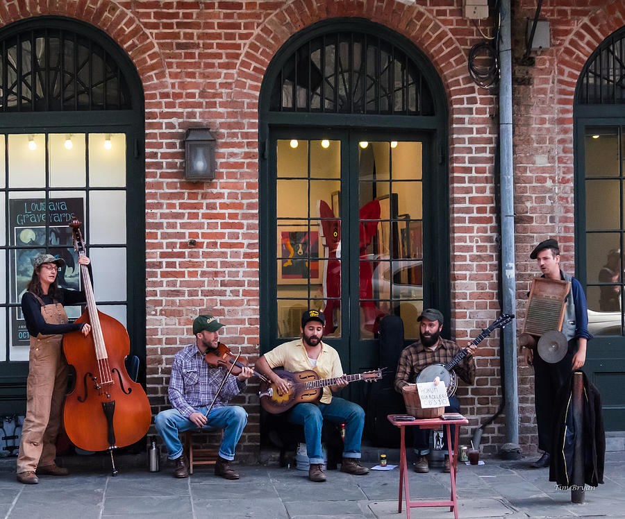 New Orleans Photograph - The Hokum High Rollers in The French Quarter by Tim Bryan