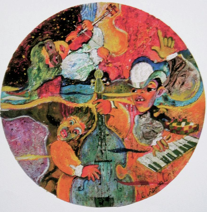 The Holland Jazz Trio Painting by Lee Ransaw