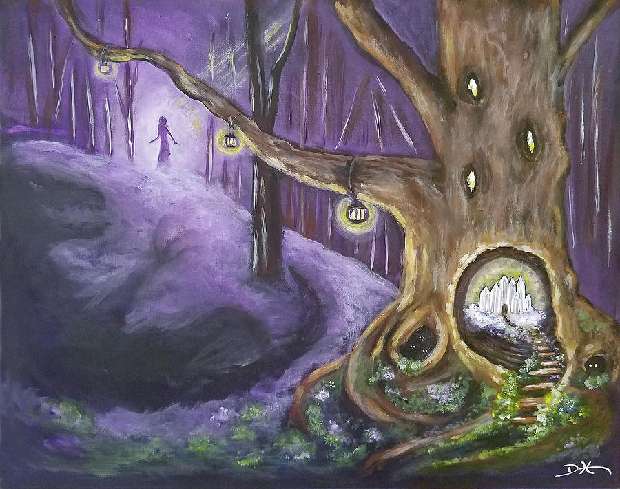 The Hollow Tree Painting by Diana Haronis